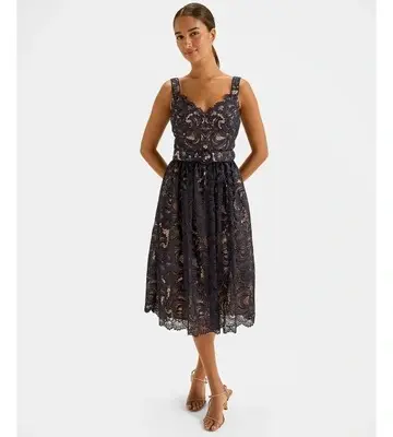 Review Illusion Lace Dress