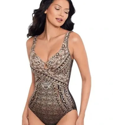 Miraclesuit Swim Cappadocia Criss Cross Escape Underwired Shaping Swimsuit