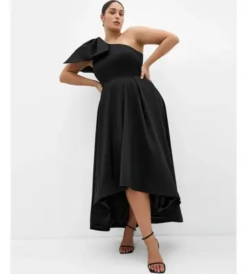 City Chic Plus Size Captivate One Shoulder Maxi Dress
