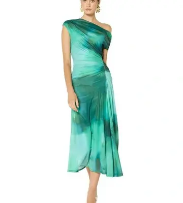 Montique Selene Printed Mesh Dress
