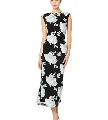 Montique Marcela Floral Sequin Dress