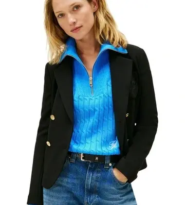 Tommy Hilfiger Crest Embroidery Slim Fit Blazer