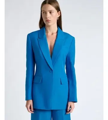 Cue Lustre Linen Blend Blazer