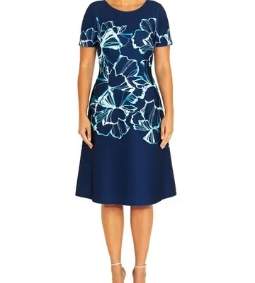 Anthea Crawford Mandy Onyx Scuba Dress