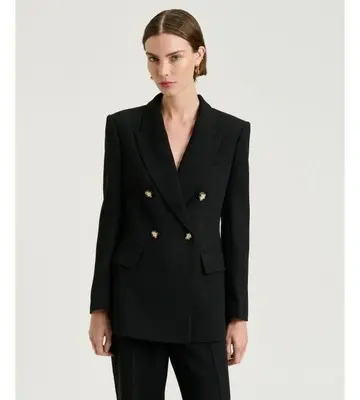 Veronika Maine Double Weave Longline Blazer Limited stock