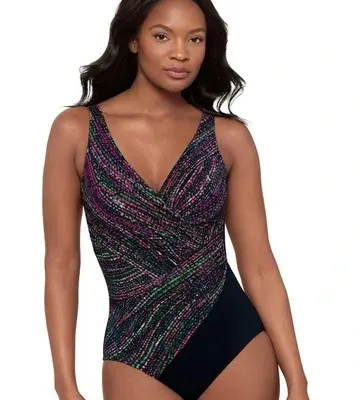 Miraclesuit Swim Light Show Oceanus Soft Cup Shaping Swimsuit
