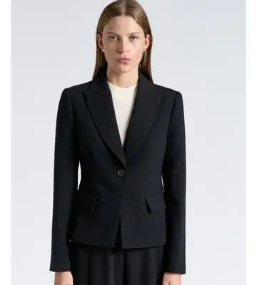 Cue Crepe Cropped Blazer Limited stock