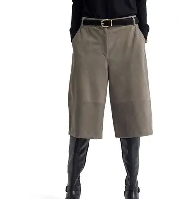 Oxford Kiera Suede Bermuda Shorts
