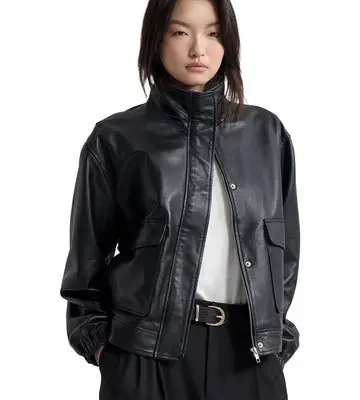 Oxford Rosie Leather Bomber Jacket
