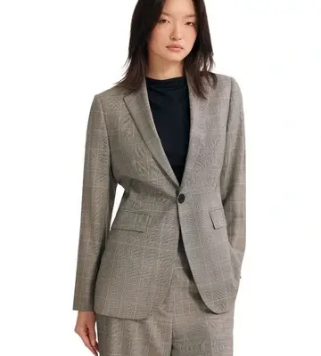 Oxford Ebony Pure Wool Suit Jacket