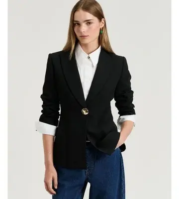 Veronika Maine Double Weave Blazer