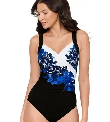 Miraclesuit Swim Ombra Fiore Sanibel Underwire Shaping Swimsuit