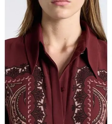 Cue Baroque Paisley Georgette Midi Dress