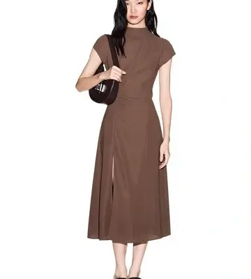Armani Exchange Salt Lake Short Sleeve Midi Dress