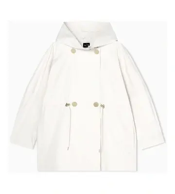 Armani Exchange White Edition Hooded Coat
