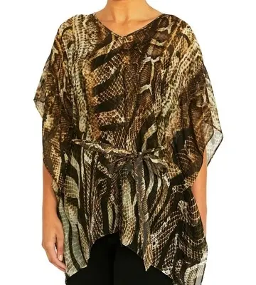 Anthea Crawford Halona Snake Silk Tunic