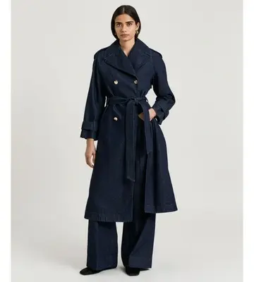 Veronika Maine Denim Trench