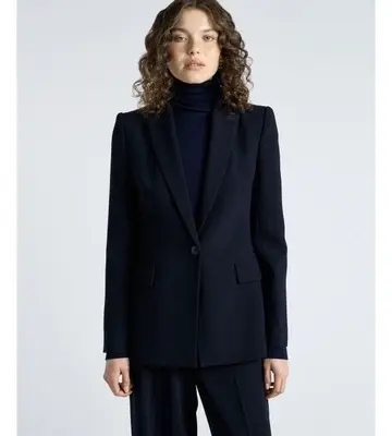 Cue Crepe Tailored Blazer