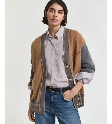 Gant Varsity V-Neck Cardigan