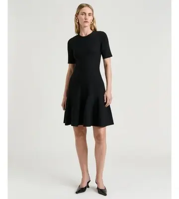 Veronika Maine Milano Fluted Mini Dress