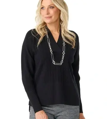 Fella Hamilton Herring V Neck Sweater