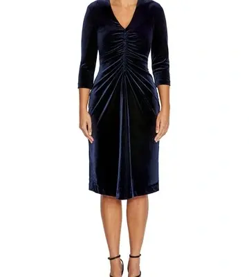 Anthea Crawford Serenity Dusk Velour Dress