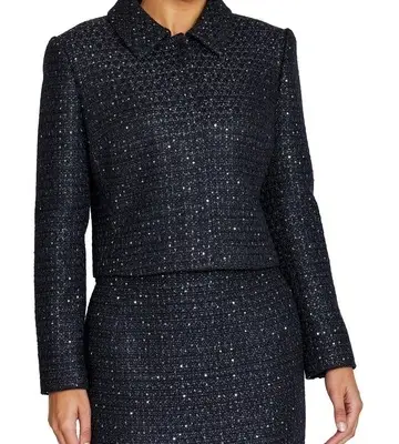 Anthea Crawford Trina Sequin Tweed Jacket