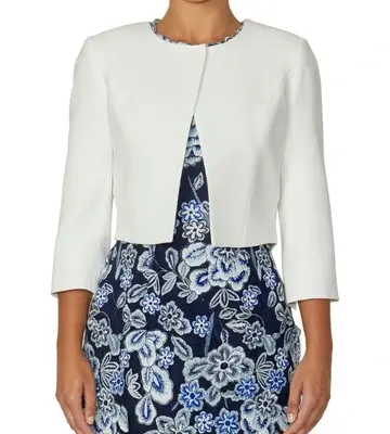 Anthea Crawford Crepe Single Button Jacket