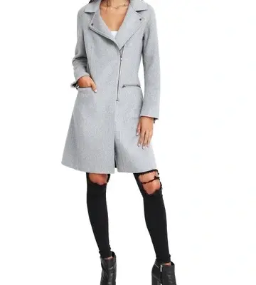 Belle & Bloom Last Chance Wool Blend Moto Coat