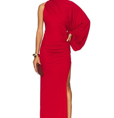 The Andamane Selene One Shoulder Maxi Dress