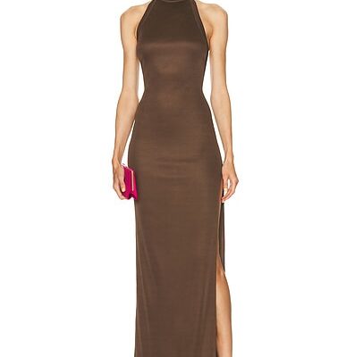 The Andamane Cleo Halterneck Maxi Dress