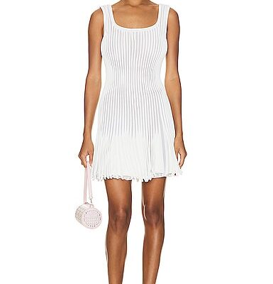 ALAÏA Pleated Mini Dress