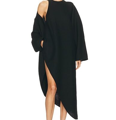 ALAÏA Long Wrap Dress