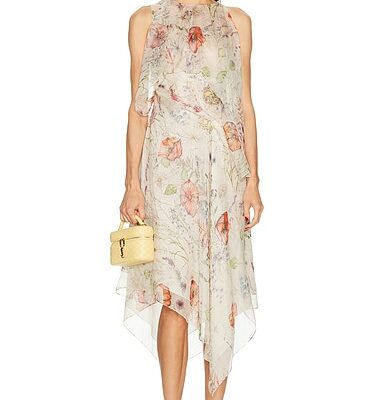McQueen Ruffled Day Dress