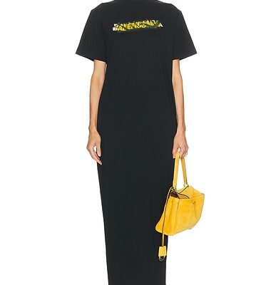 Balenciaga Long T-Shirt Dress