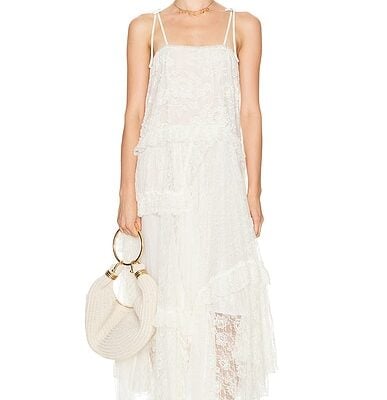 Chloe Embroidered Lace Maxi Dress