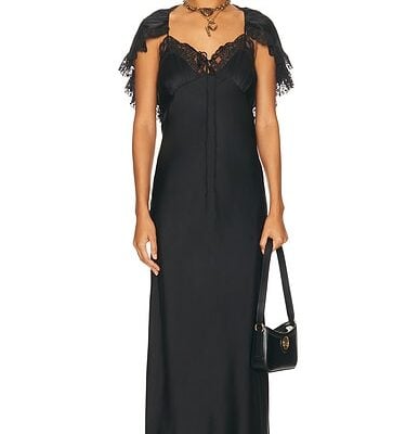 Chloe Lace Shoulder Maxi Dress