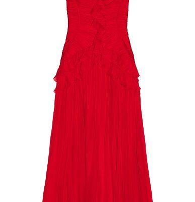 Carolina Herrera Gathered Bodice Gown