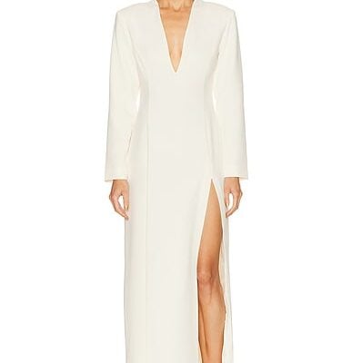 EAVES Lovise Polished Crepe Maxi Dress