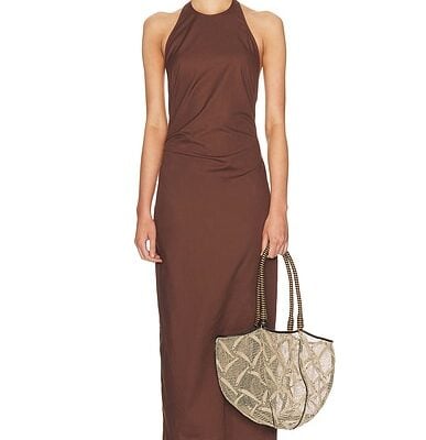 Enza Costa Poplin Halter Dress