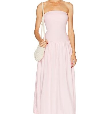 Enza Costa Cotton Bandeau Dress