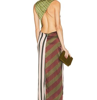 Jean Paul Gaultier Patchwork Long Sleeveless Dress