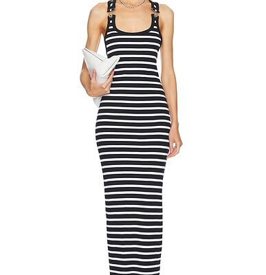 Jean Paul Gaultier Ribbed Mariniere Long Dress