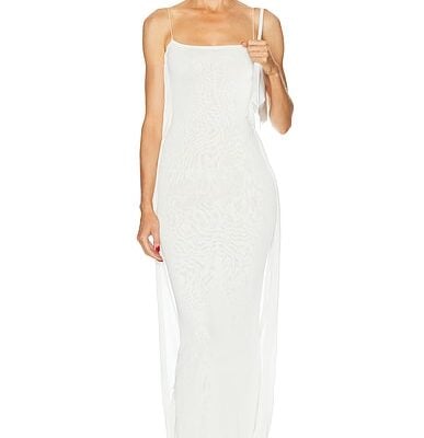 JACQUEMUS La Robe Maille Plumetis