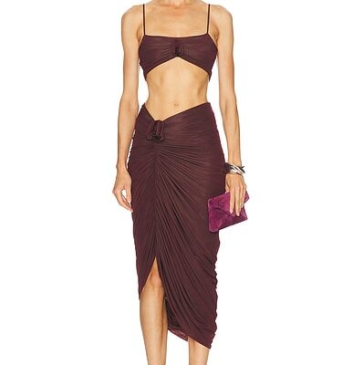 Maygel Coronel Medusa Top & Skirt Set