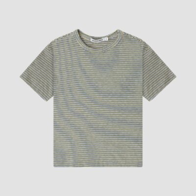 Bassike Mini Boxy Stripe T-Shirt - Image 1