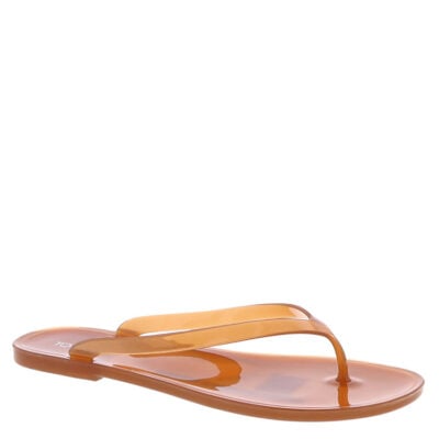Beginning Boutique Twila Tan Jelly Thongs — US 10 - Image 1