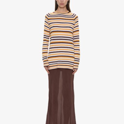 Christopher Esber Stripe Knit Monument Dress — XXS - Image 1