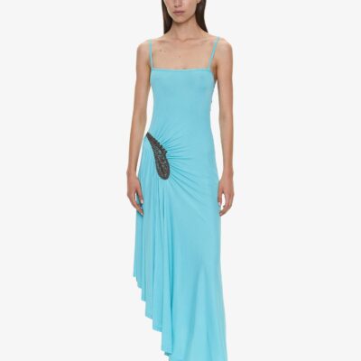 Christopher Esber Paisley Lace Rib Cami Dress - Image 1