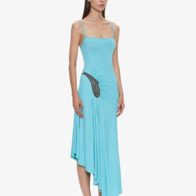 Christopher Esber Paisley Lace Rib Cami Dress - Image 2